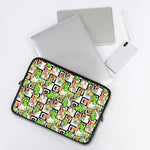 Exotic Tropical Giraffe Pattern Print Laptop Sleeve