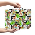 Exotic Tropical Giraffe Pattern Print Leather Bible Cover