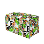 Exotic Tropical Giraffe Pattern Print Leather Tissue Box Cover