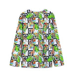 Exotic Tropical Giraffe Pattern Print Long Sleeve Short Coat