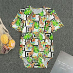 Exotic Tropical Giraffe Pattern Print Men's Bodysuit