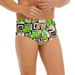 Exotic Tropical Giraffe Pattern Print Men's Briefs