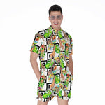 Exotic Tropical Giraffe Pattern Print Men's Rompers