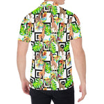 Exotic Tropical Giraffe Pattern Print Men's Shirt