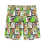 Exotic Tropical Giraffe Pattern Print Men's Sports Shorts
