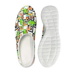 Exotic Tropical Giraffe Pattern Print Mesh Casual Shoes