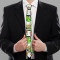 Exotic Tropical Giraffe Pattern Print Necktie