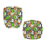 Exotic Tropical Giraffe Pattern Print Office Chair Cover