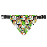 Exotic Tropical Giraffe Pattern Print Over The Collar Dog Bandana