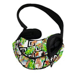 Exotic Tropical Giraffe Pattern Print Pet Sling Carrier