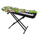 Exotic Tropical Giraffe Pattern Print Piano Keyboard Cover