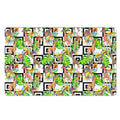 Exotic Tropical Giraffe Pattern Print Polyester Doormat