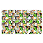 Exotic Tropical Giraffe Pattern Print Polyester Doormat