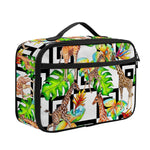 Exotic Tropical Giraffe Pattern Print Portable Lunch Bag