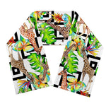 Exotic Tropical Giraffe Pattern Print Scarf