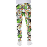 Exotic Tropical Giraffe Pattern Print Scuba Joggers