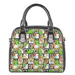 Exotic Tropical Giraffe Pattern Print Shoulder Handbag