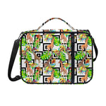 Exotic Tropical Giraffe Pattern Print Shoulder Strap Bible Bag