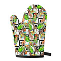 Exotic Tropical Giraffe Pattern Print Single Oven Mitt