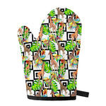 Exotic Tropical Giraffe Pattern Print Single Oven Mitt