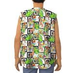 Exotic Tropical Giraffe Pattern Print Sleeveless Baseball Jersey