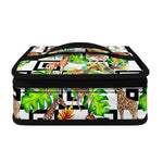 Exotic Tropical Giraffe Pattern Print Small Lunch Bag