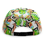 Exotic Tropical Giraffe Pattern Print Snapback Cap