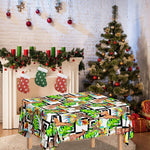 Exotic Tropical Giraffe Pattern Print Tablecloth