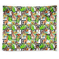 Exotic Tropical Giraffe Pattern Print Tapestry