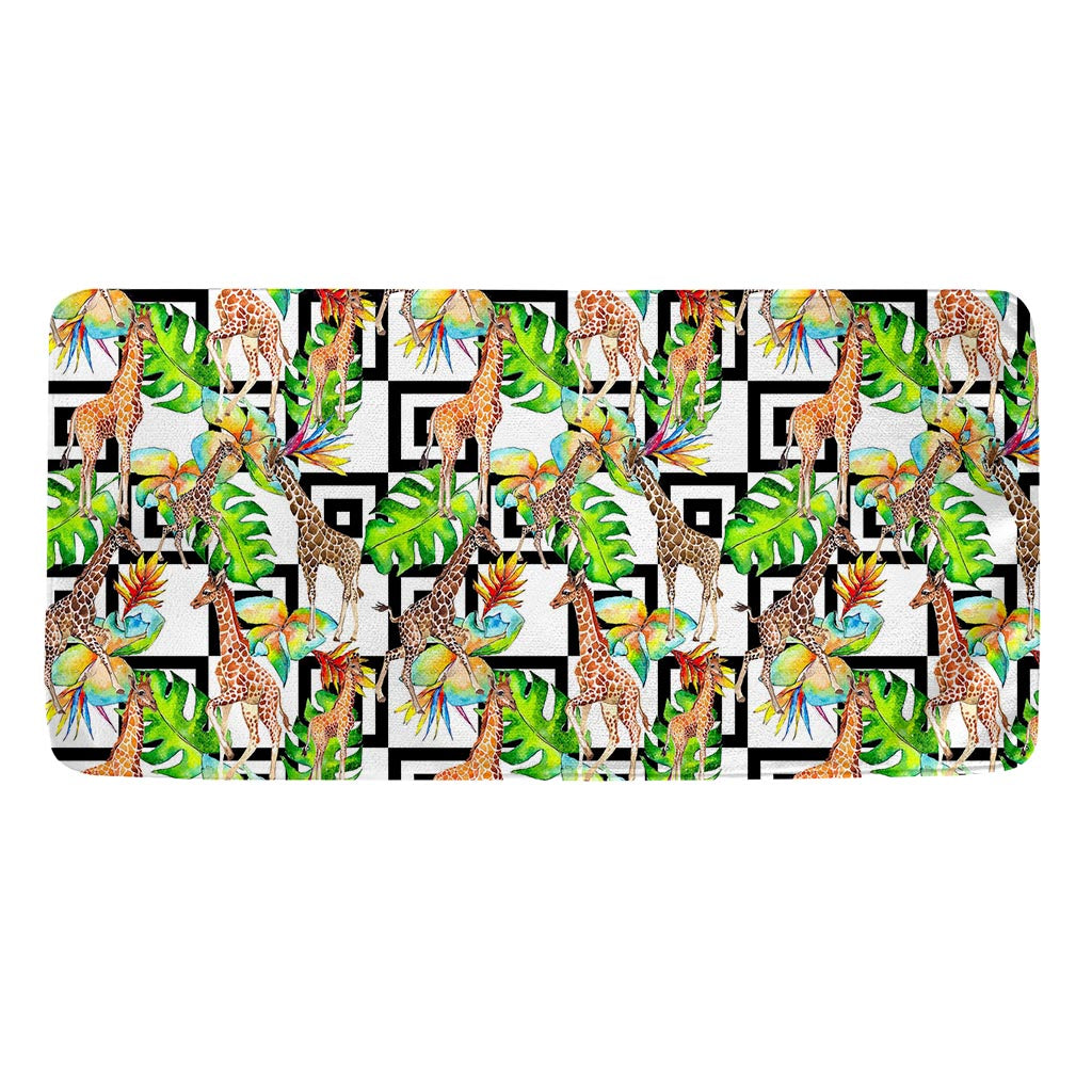 Exotic Tropical Giraffe Pattern Print Towel