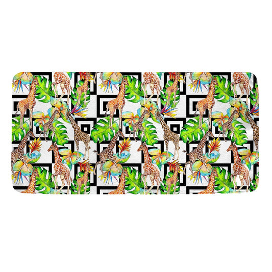 Exotic Tropical Giraffe Pattern Print Towel