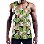 Exotic Tropical Giraffe Pattern Print Training Tank Top