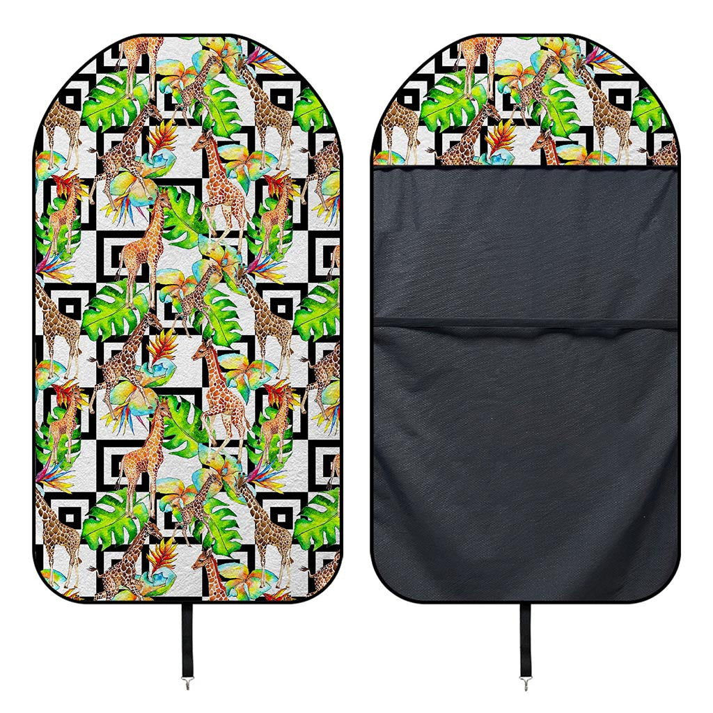 Exotic Tropical Giraffe Pattern Print Waterproof Car Seat Cover