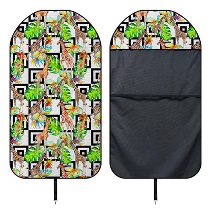 Exotic Tropical Giraffe Pattern Print Waterproof Car Seat Cover