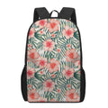 Exotic Tropical Hibiscus Pattern Print 17 Inch Backpack