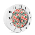 Exotic Tropical Hibiscus Pattern Print Alarm Clock