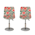 Exotic Tropical Hibiscus Pattern Print Bar Stool Covers