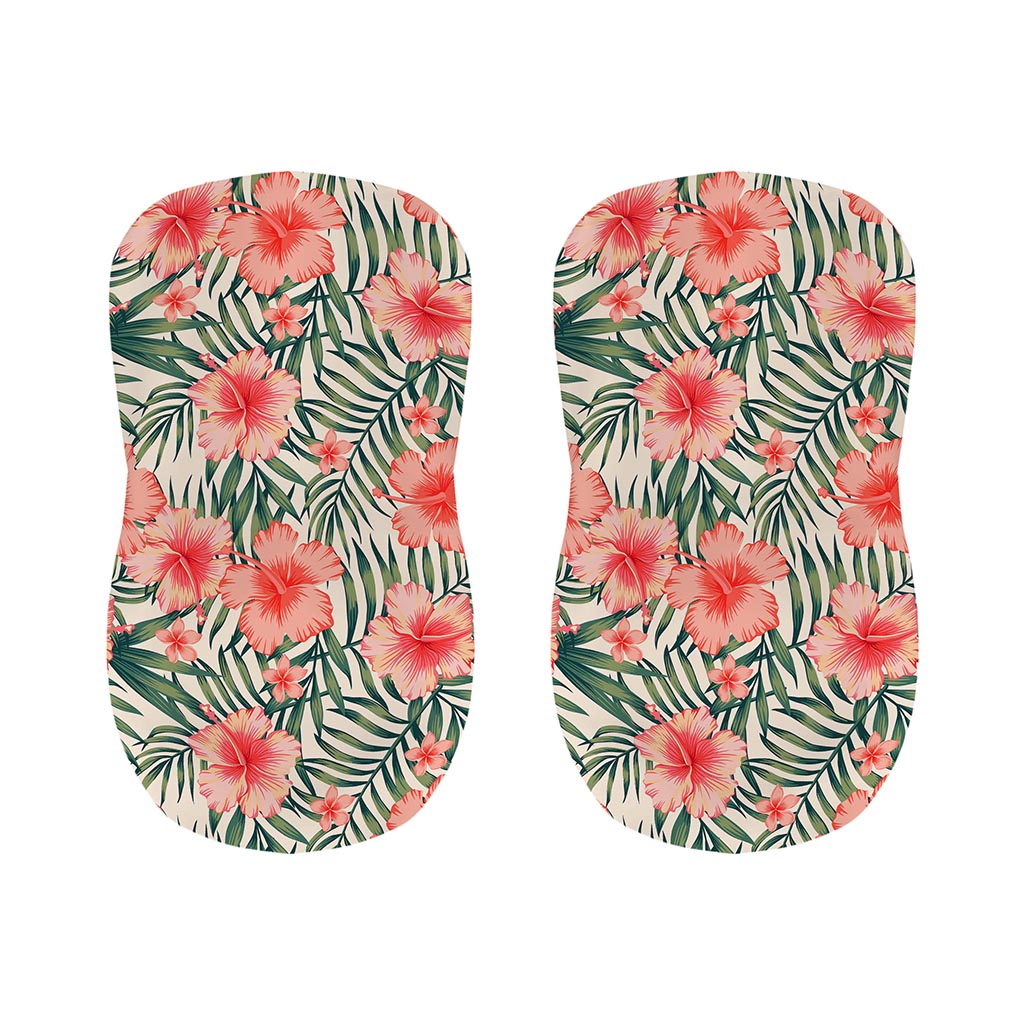 Exotic Tropical Hibiscus Pattern Print Bar Stool Covers