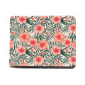 Exotic Tropical Hibiscus Pattern Print Bifold Wallet