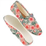 Exotic Tropical Hibiscus Pattern Print Casual Shoes