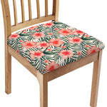 Exotic Tropical Hibiscus Pattern Print Chair Cushion Cover