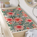 Exotic Tropical Hibiscus Pattern Print Changing Pad Cover