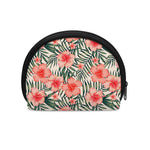 Exotic Tropical Hibiscus Pattern Print Coin Purse