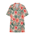 Exotic Tropical Hibiscus Pattern Print Cotton Hawaiian Shirt