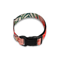 Exotic Tropical Hibiscus Pattern Print Dog Collar