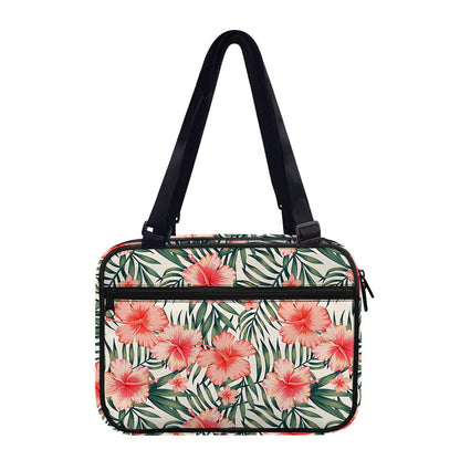 Exotic Tropical Hibiscus Pattern Print Double Strap Bible Bag