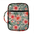 Exotic Tropical Hibiscus Pattern Print Front Pocket Bible Bag