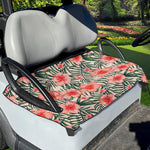 Exotic Tropical Hibiscus Pattern Print Golf Cart Seat Cover