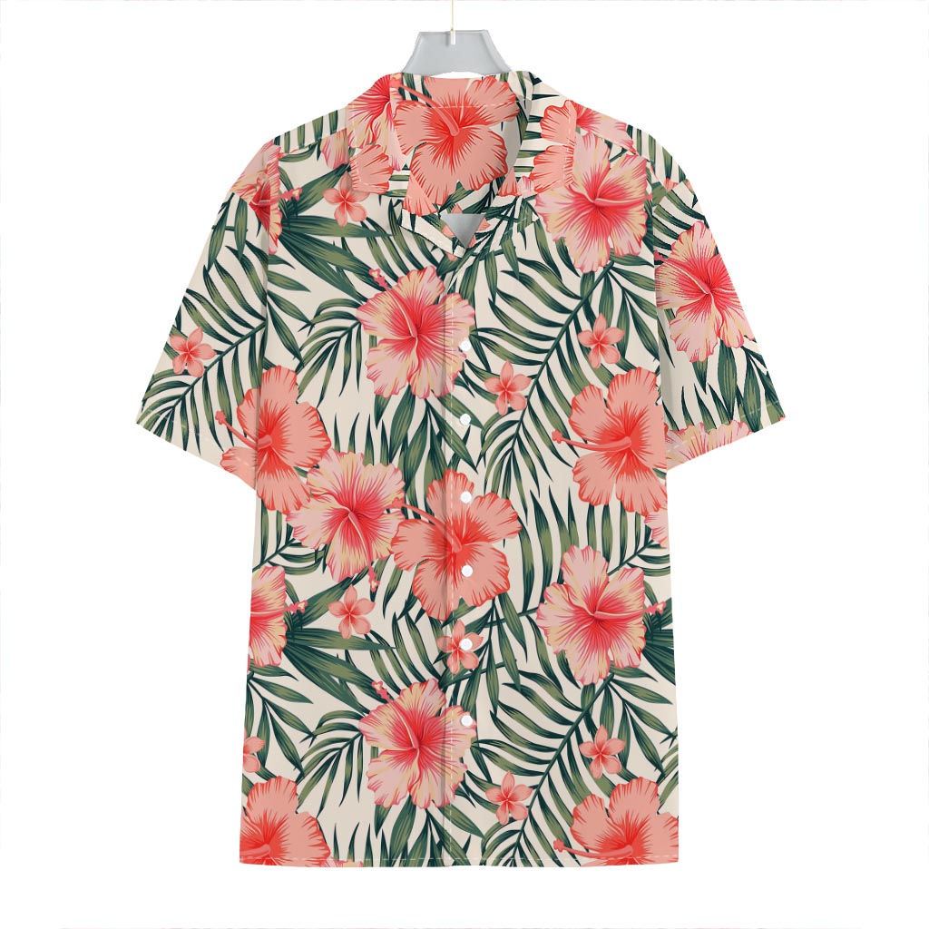 Exotic Tropical Hibiscus Pattern Print Hawaiian Shirt