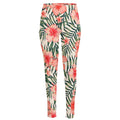 Exotic Tropical Hibiscus Pattern Print High-Waisted Pocket Leggings
